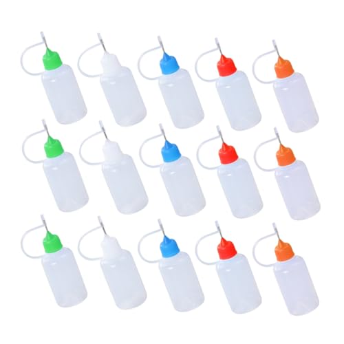 LOPUNER 25stücke Klebstoffflasche Wiederverwendbar Mit Nadelspitze Für Präzises Auftragen Kompaktes Design Als Wohnaccessoire Zum Aufbewahren Von Farben Klebern Und Tinten von LOPUNER