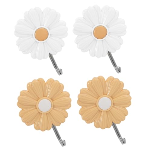 LOPUNER 4 Stück Teiliges Selbstklebende Wandhaken mit Stark Haftender Klebefläche Niedliches Blumen design Kratzfreie Oberfläche Wasserfest und Stabil für Kleidung Zufällige Farbe LOPUNER 4 Stück Teiliges Selbstklebende Wandhaken mit Stark Haftender Klebefläche Niedliches Blumen design Kratzfreie Oberfläche Wasserfest und Stabil für Kleidung Zufällige Farbe von LOPUNER