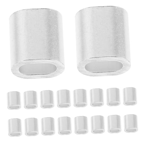 LOPUNER 400 Stück Aluminium Drahtseil Klemmen Robuste Leichte Clips für Feste Verbindungen von Hosen Rohren und Kabeln Vielseitig Einsetzbar Bau LOPUNER 400 Stück Aluminium Drahtseil Klemmen Robuste Leichte Clips für Feste Verbindungen von Hosen Rohren und Kabeln Vielseitig Einsetzbar Bau von LOPUNER