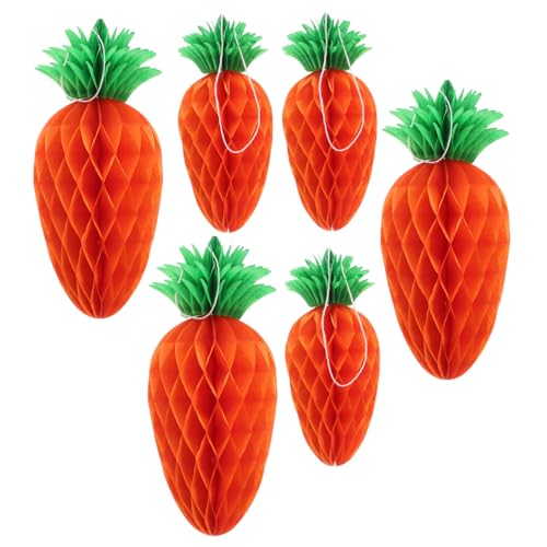 LOPUNER 6 Stück Teiliges Honigwaben Deko Karottenform Vielseitige Frühlings Hängelaternen für Kinderzimmer Kindergarten Wand und Deckenschmuck LOPUNER 6 Stück Teiliges Honigwaben Deko Karottenform Vielseitige Frühlings Hängelaternen für Kinderzimmer Kindergarten Wand und Deckenschmuck von LOPUNER