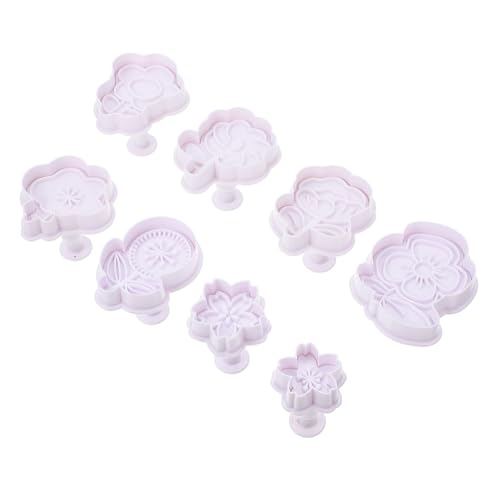 LOPUNER 8 Stück Teiliges Cookie mold Weißem Kreativem Vielseitige DIY Backformen mit Einzigartigen Kleinen Motiven Einfach zu Reinigen für Plätzchen Kuchen und Snacks von LOPUNER