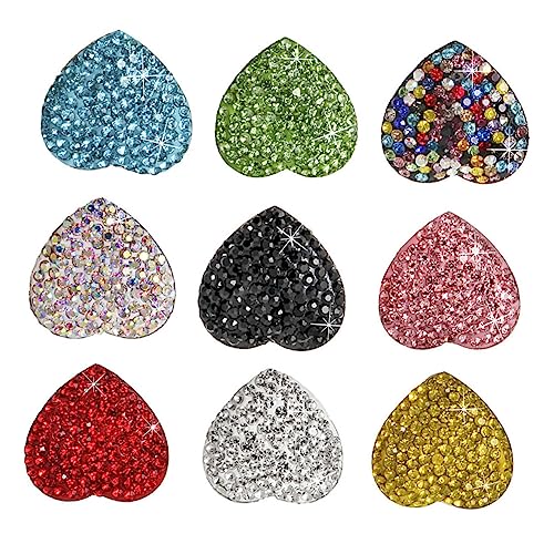 LOPUNER 9Stücke Teiliges Herz Magnet Kreative Kristall Kühlschrankmagnete Starke und Langlebige Dekoration für Küche und Zuhause für Geschenke und Erinnerungen von LOPUNER
