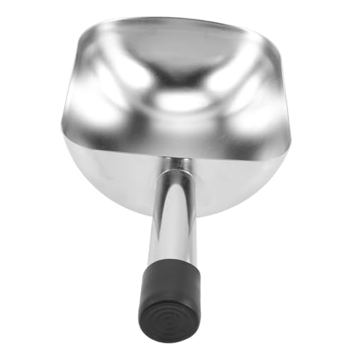 LOPUNER Edelstahl Eis Lebensmittelschaufel mit Ergonomischem Griff Vielseitig für Eiswürfel Kaffeebohnen Nüsse Zucker Mehl Komfortabel und Leicht zu Reinigen für Küche Bar und Supermarkt von LOPUNER