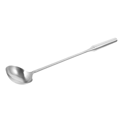 LOPUNER Edelstahl Schöpflöffel mit Langem Griff Große Suppenkelle Rostfrei und Bruchsicher Rutschfest und Ergonomisch für Küche Restaurant und Kantine zum Einfachen Servieren von Suppen von LOPUNER