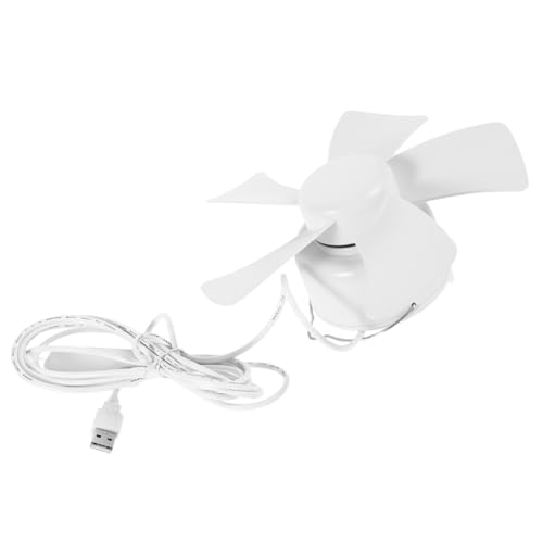 LOPUNER Kompakter USB Deckenventilator für Schlafsäle Hohe Windkraft Zeitsparende Automatikabschaltung Bohrfreie Installation für Camping Zelt und Reisen von LOPUNER
