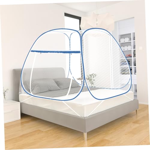 LOPUNER Moskitonetz für Einzelbett Faltbares Moskitonetz Vollständige Abdeckung Robustes Design für Schlafzimmer und Camping Tragbar Installieren von LOPUNER