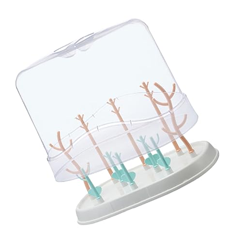 LOPUNER Multifunktionales Babyflaschen Abtropfgestell mit Abdeckung Design für Sicheres Trocknen Transparent Langlebigem Material für Flaschen und Zubehör LOPUNER Multifunktionales Babyflaschen Abtropfgestell mit Abdeckung Design für Sicheres Trocknen Transparent Langlebigem Material für Flaschen und Zubehör von LOPUNER