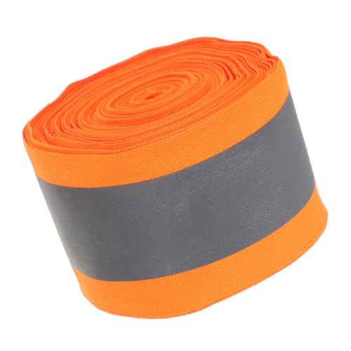 LOPUNER Reflektierendes Nähtape Warnband für Kleidung Sicherheitsband Leuchtend Fluoreszierend Grün Orange Wetterfest Strapazierfähig für Erhöhte Sichtbarkeit bei Dunkelheit von LOPUNER