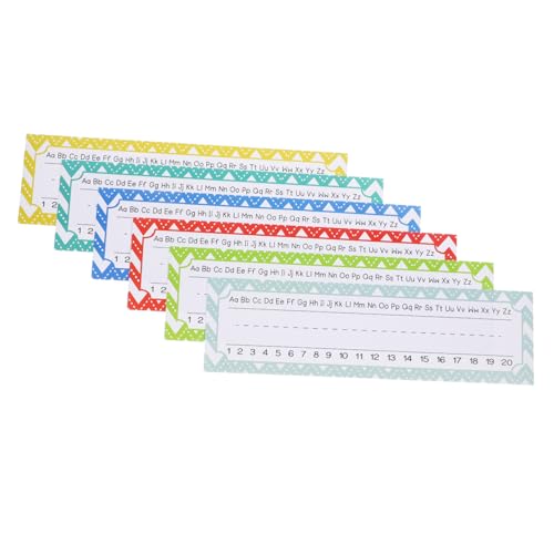 LOPUNER Teiliges Namensetiketten für Schultische mit Selbstklebenden Punkten Robuste Papier Nameplates für Klassenzimmer Glatte Oberfläche für Flüssiges Schreiben Vielseitig für Tafel und von LOPUNER