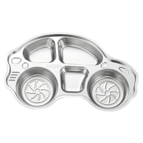 LOPUNER Unterteilter Teller für Cartoon Design Lebensmittelechtes Material für Zuhause und Outdoor Leicht zu Reinigen Vielseitig Einsetzbar LOPUNER Unterteilter Teller für Cartoon Design Lebensmittelechtes Material für Zuhause und Outdoor Leicht zu Reinigen Vielseitig Einsetzbar von LOPUNER