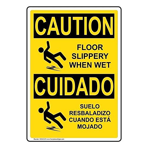 LOQHPW Blechschild mit Aufschrift "Caution Floor Slippery When Wet", 30,5 x 20,3 cm LOQHPW Blechschild mit Aufschrift "Caution Floor Slippery When Wet", 30,5 x 20,3 cm von LOQHPW