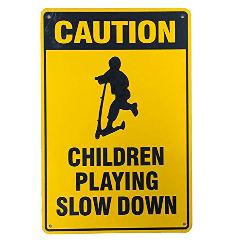 LOQHPW Warnschild "Caution Children Playing Slow Down", Metall, 30,5 x 20,3 cm LOQHPW Warnschild "Caution Children Playing Slow Down", Metall, 30,5 x 20,3 cm von LOQHPW