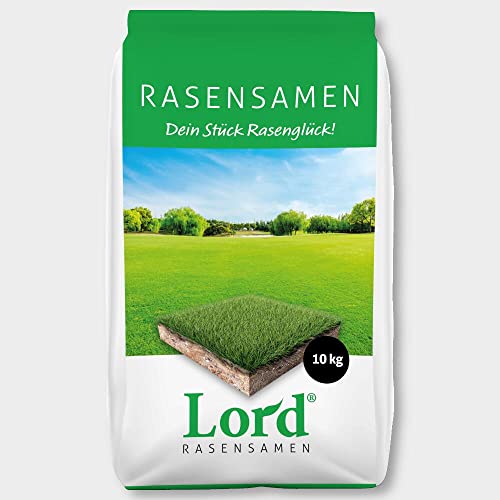 Lord® Rasensame Teppichrasen 10 kg Zierrasen Englischer Rasen Grassamen Qualität von Rudloff