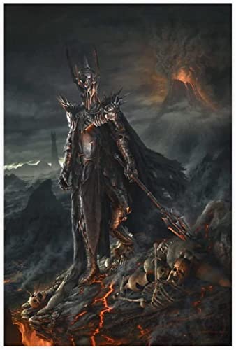 LORDOS Malen Nach Zahlen Set Erwachsene Kinder, Herr der Ringe Zimmer Deko Malen Nach Zahlen ab 7-14 Jahre Mädchen Jungen Geschenkideen Teenager Mädchen Jungs 40 x 50 cm von LORDOS
