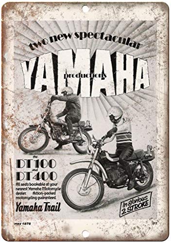 Lorenzo Yamaha Trail Bike Motorrad Vintage Metall Eisen Malerei Plakette Poster Warnschild Wohnzimmer Cafe Bar Beer Club Party Weihnachten Hochzeit Dekoration von LORENZO