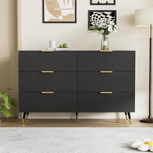 LORISMAI Sideboard,Elegantes mit modernem Design, Kommode mit Schubladen und viel Stauraum-schwarz von LORISMAI