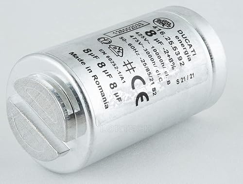 Anlaufkondensator AEG 8uF 450V DUCATI Wäschetrockner von LORTECH