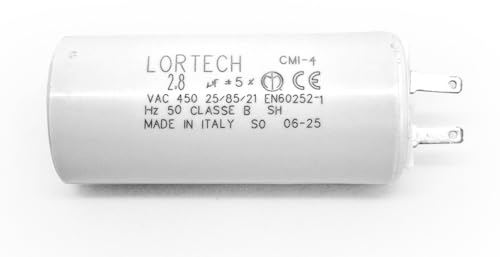 Kondensator 2,8µF für Rolladenmotor 6Nm Ø25x56mm Made in Italy CE & IMQ zertifiziert Kondensator 2,8µF für Rolladenmotor 6Nm Ø25x56mm Made in Italy CE & IMQ zertifiziert von LORTECH