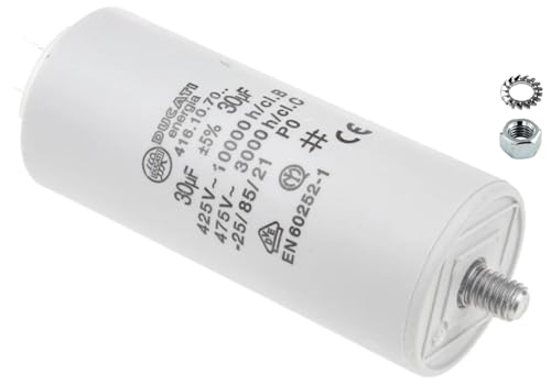 MOTORKONDENSATOR 30UF ± 5%/475V GRD 40X92MM von LORTECH