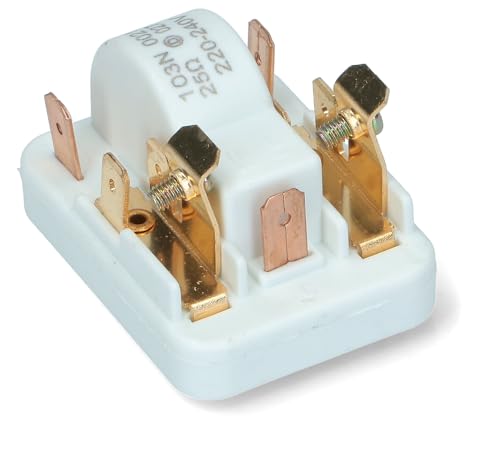 Universal-Startrelais für Kompressor für Kühlschrank oder Gefrierschrank, 103N0021, männliche Anschlüsse 4,8 mm von LORTECH