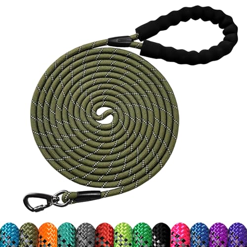 LOS ANDES Schleppleine für Hunde 5M 10M 15M Lang Hundeleine mit Abschließbarer Karabiner Reflektierende Trainingsleine mit Gepolstertem Griff Laufleine für Kleine Mittlere Große Hunde LOS ANDES Schleppleine für Hunde 5M 10M 15M Lang Hundeleine mit Abschließbarer Karabiner Reflektierende Trainingsleine mit Gepolstertem Griff Laufleine für Kleine Mittlere Große Hunde von LOS ANDES