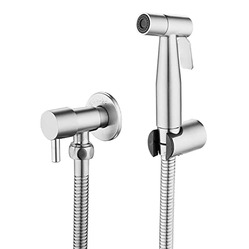 LOSCHEN Bidet Toilettensprüher, Hand Bidet Sprayer, Bidet Handbrause, Edelstahl Duschkopf Bidet Armaturen für Haustierbad/Körperpflege/WC von LOSCHEN