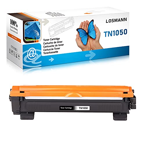 LOSMANN 1x Schwarz Toner kompatibel für Brother TN1050 TN-1050 für Brother DCP-1510 1510E 1512 1512A 1512E 1601 1610W 1612 1612W 1616NW HL-1110 1110E 1110R HL-1110 Series HL-1112 1112A HL-1112 Series von LOSMANN