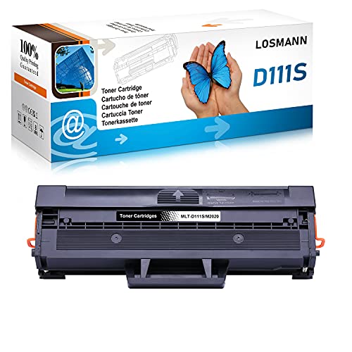 LOSMANN 1x Toner Kompatibel für Samsung MLT-D111S D111L für Samsung Xpress M2020 M2020W M2021 M2021W M2022 M2022W M2026 M2026W M2070 M2070F M2070FW M2070W M2071FH M2071FW M2071HW M2071 W M2078 M2078F von LOSMANN