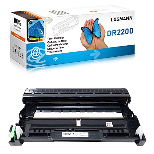 LOSMANN 1x Trommeleinheit Kompatibel zu Brother DR-2200 DR2200 für Brother DCP-7055 DCP-7060D DCP-7065DN Fax 2840 HL-2130 HL-2230 HL-2240D HL-2270DW MFC-7360N MFC-7460DN MFC-7860DW DCP-7070 MFC-7360N von LOSMANN