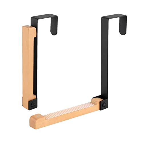 LOSOO Türgarderobe Klappbar, Ohne Bohren Türgarderobe Zu Einhängen, Metall & Holz, 2er-Pack von LOSOO