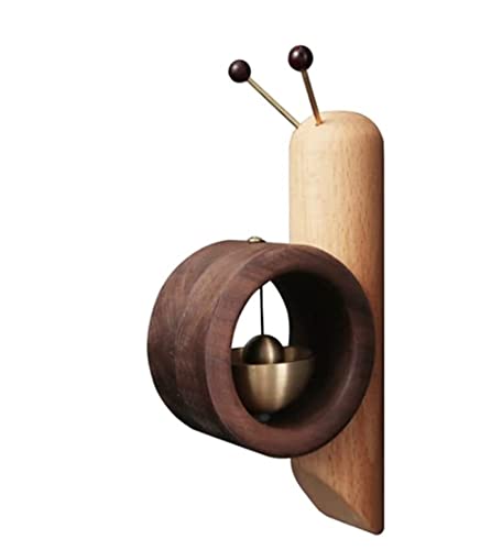LOSTIS Klangspiel Windspiel Glockenspiele Schnecken-Türklingel im japanischen Stil aus Holz, Messing, Windspiel, Türklopfer, für Aufhängen für Eingangsdekor Windspiele von LOSTIS