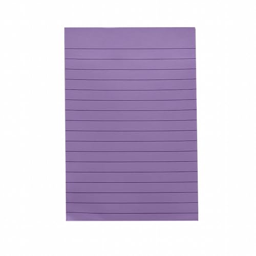 LOSVIP # 1 Block linierte Haftnotizen, 4 x 6 Haftnotizen mit Linien, selbstklebende Notizblöcke, 8 leuchtende, 50 Blatt/Block (B, One Size) von LOSVIP