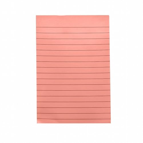 LOSVIP # 1 Block linierte Haftnotizen, 4 x 6 Haftnotizen mit Linien, selbstklebende Notizblöcke, 8 leuchtende, 50 Blatt/Block (H, One Size) von LOSVIP