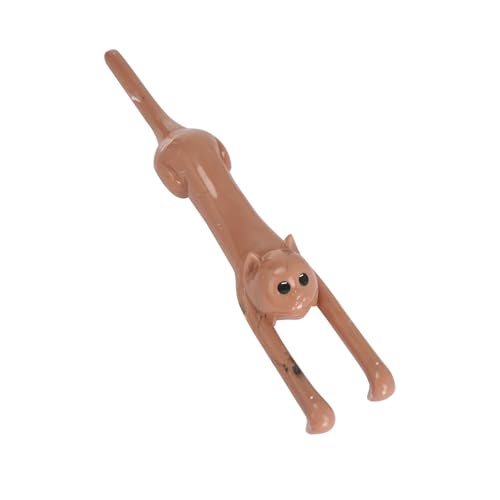 LOSVIP # Cat Shaped Back Scratcher Funny Basswood Cat Wooden Back Scratcher 48cm Novelty Back Scratcher For Men Cat Back Scratcher For Instant From Body Relaxation Long Ha (Brown, One Size) von LOSVIP