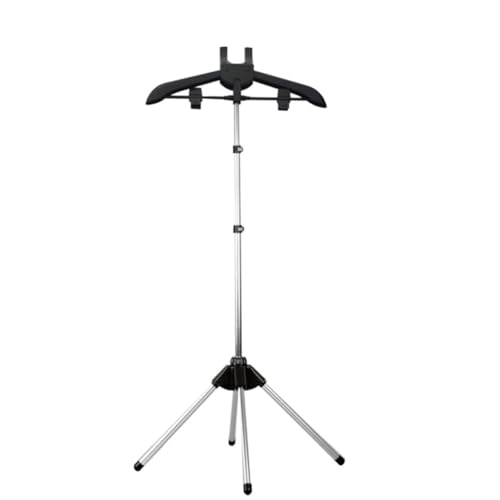 LOSVIP # Dampfgarer-Ständer, zusammenklappbarer, teleskopischer Dampfgarer-, höhenverstellbarer Dampfgarer-Ständer für Kleidung (Black, One Size) von LOSVIP