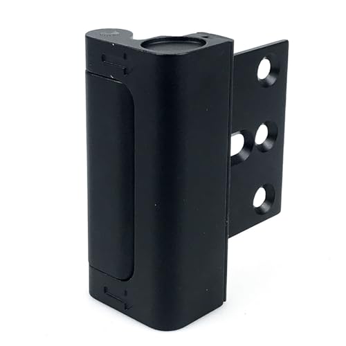 LOSVIP # Home Door Lock Reinforcement Extra Front Doors Devices Withstand 800 Lbs Anti Door Kick In Protector for Door Inside Child Proof Aluminum (Black, One Size) von LOSVIP