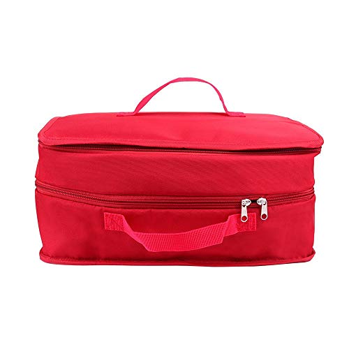 LOSVIP Tragbares Gepäcksystem Hängende Reiseregale 3-lagiger Aufbewahrungsbeutel-Organizer（Rot,Eine Größe） von LOSVIP