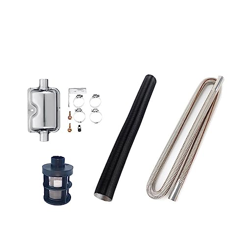 LOTOAK 120 cm Auto Luft Standheizung Kanalrohr Schlauch Rohr Auspuff Schalldämpfer Set Kompatibel for Diesel Heizung for Webasto LOTOAK 120 cm Auto Luft Standheizung Kanalrohr Schlauch Rohr Auspuff Schalldämpfer Set Kompatibel for Diesel Heizung for Webasto von LOTOAK