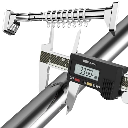 Saugnapf-Gardinenstange Ohne Bohren, 360CM-450CM 410CM-500CM Duschvorhangstange, Vorhangstange Teleskopstange Vorhang, Spannstange für Badezimmer, Schrank, Fenster, Raumteiler(Edelstahl,360cm-450cm) von LOTOAK