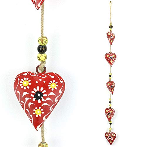 LOUDelephant Hängendes Mobile Dekoration Schnur Von Herzen - Rot - Sand Schnur von LOUDelephant