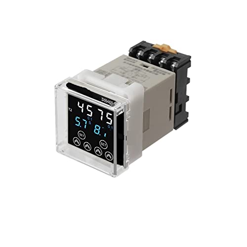 LOUIKA Zeitrelais Digitales Verzögerungszeitrelais, präziser programmierbarer Zyklus DH48S-S 1Z 2Z Serie AC220V DC24V DC12V (Size : DH48S-2Z AC220V) von LOUIKA