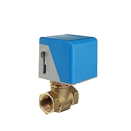 wege kugelhahn elektrisch 1/2" 3/4" 1"Motorisierte elektrische Messing-Kugelventile 2-Draht AC 220V Zwei-Wege-Absperrventil (Size : 1", Color : 220VAC) von LOUIKA