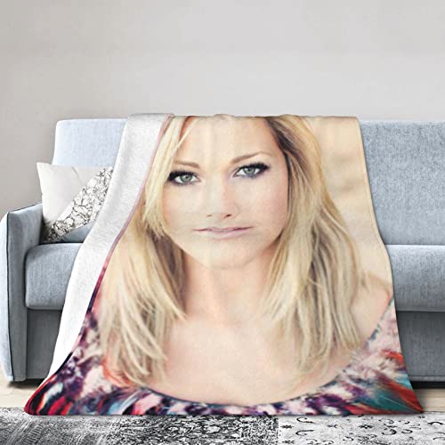 Helene Beauty Fischer Überwurf aus Mikrofleece, bedruckt, leicht, superweich, 125 x 100 cm von LOUJIN