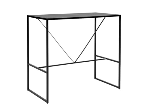 LOUNGITUDE - FILAR – Bartisch aus Metall – Schwarz – L 115 cm von LOUNGITUDE