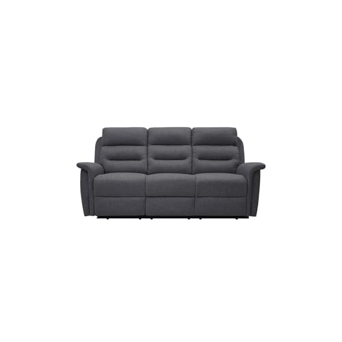 LOUNGITUDE Loungity Sofa, Stoff, Grau, Dreisitzer von LOUNGITUDE