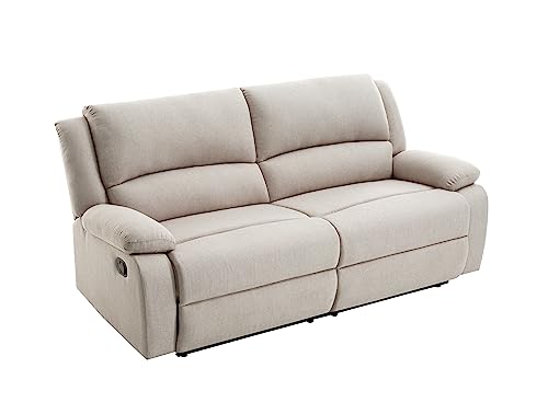 LOUNGITUDE Sofas, Holz, Beige, 193 x 93 x 96 cm von LOUNGITUDE