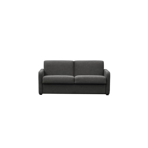 Loungitude Sofa, Stoff, Dunkelgrau, L 182 x T 96 x H 88 cm von LOUNGITUDE