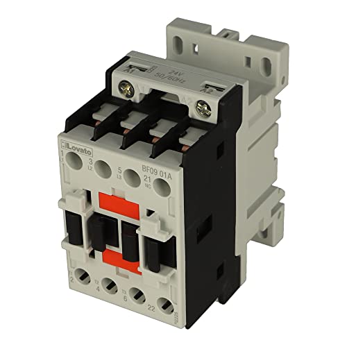 BF0901A024 Contactor: 3-pole NO x3 Auxiliary contacts: NC 24VAC 9A DIN BF LOVATO von LOVATO ELECTRIC