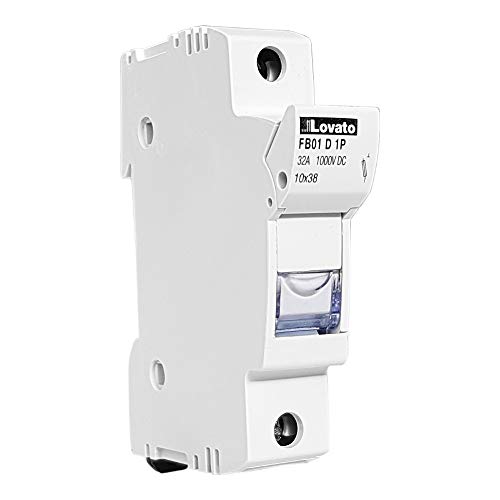 LOVATO DC PV 1P 32A 1000V 10x38mm Keramik Kunststoff Sicherungssockel FB01D1P von LOVATO
