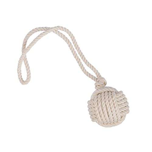 LOVE STORY Slow Life Hundespielzeug, Seil mit Ball und Griff, 9 x 48 cm, naturfarben von Love Story